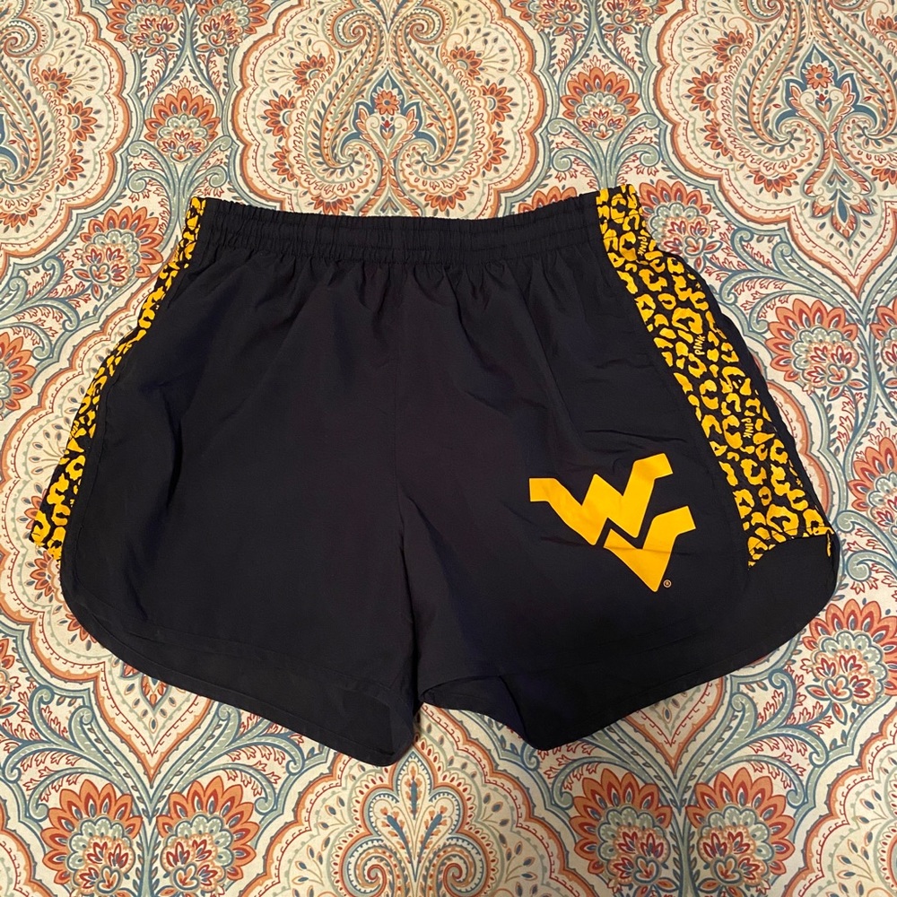 Victoria Secret Pink WVU shorts